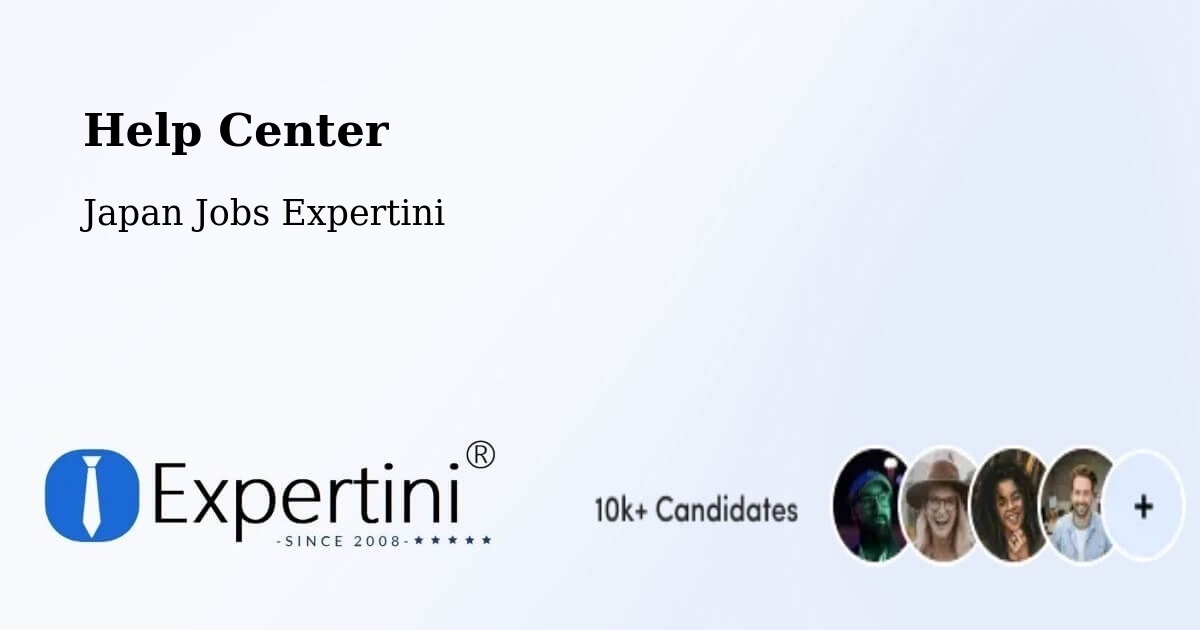 Help Center – Toride - Japan Jobs Expertini
